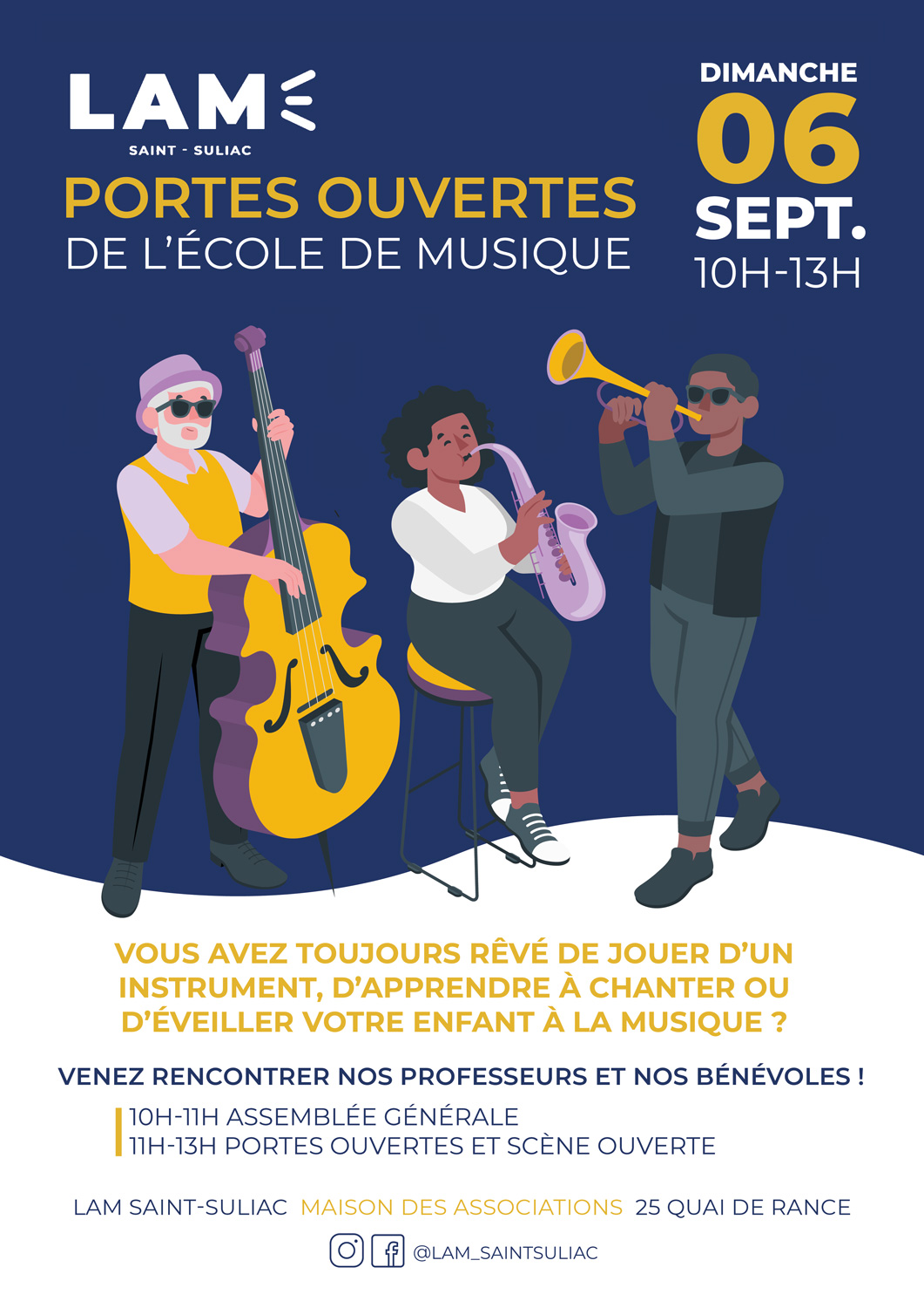 Affiche des Portes Ouvertes LAM du dimanche 06 septembre 2026